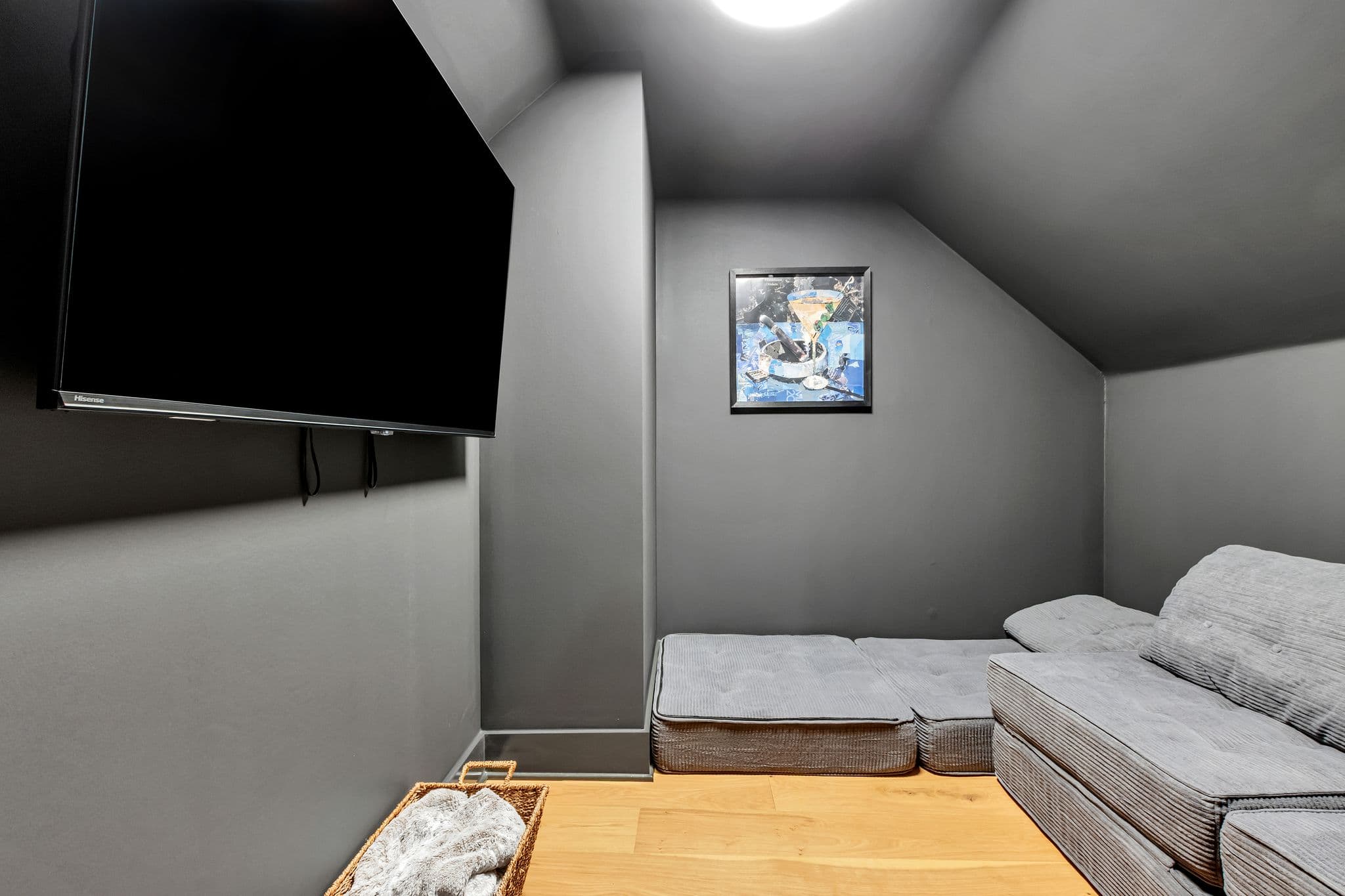 Attic Media Room — after