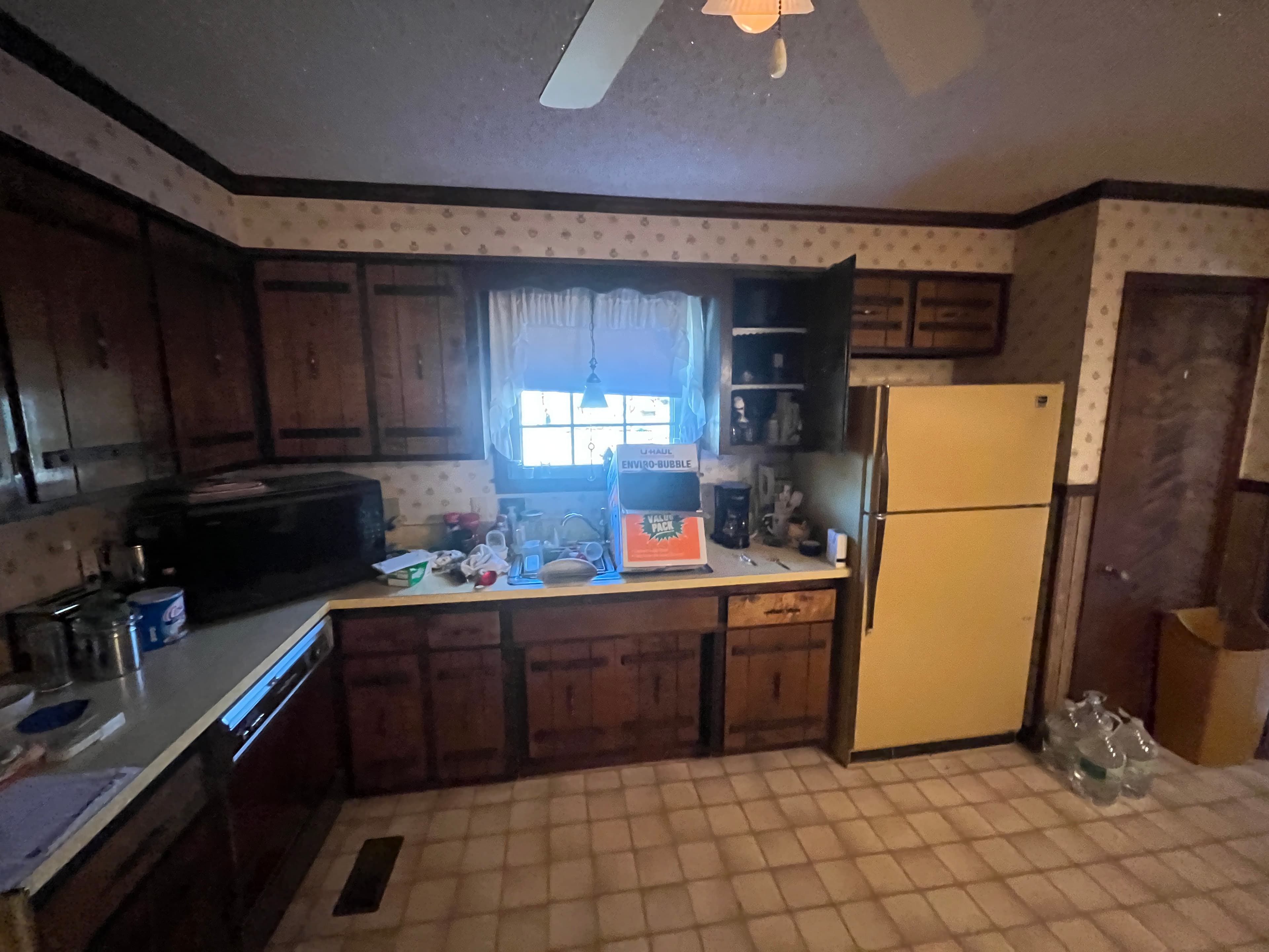 Dark Cabinet Kitchen Remodel — before