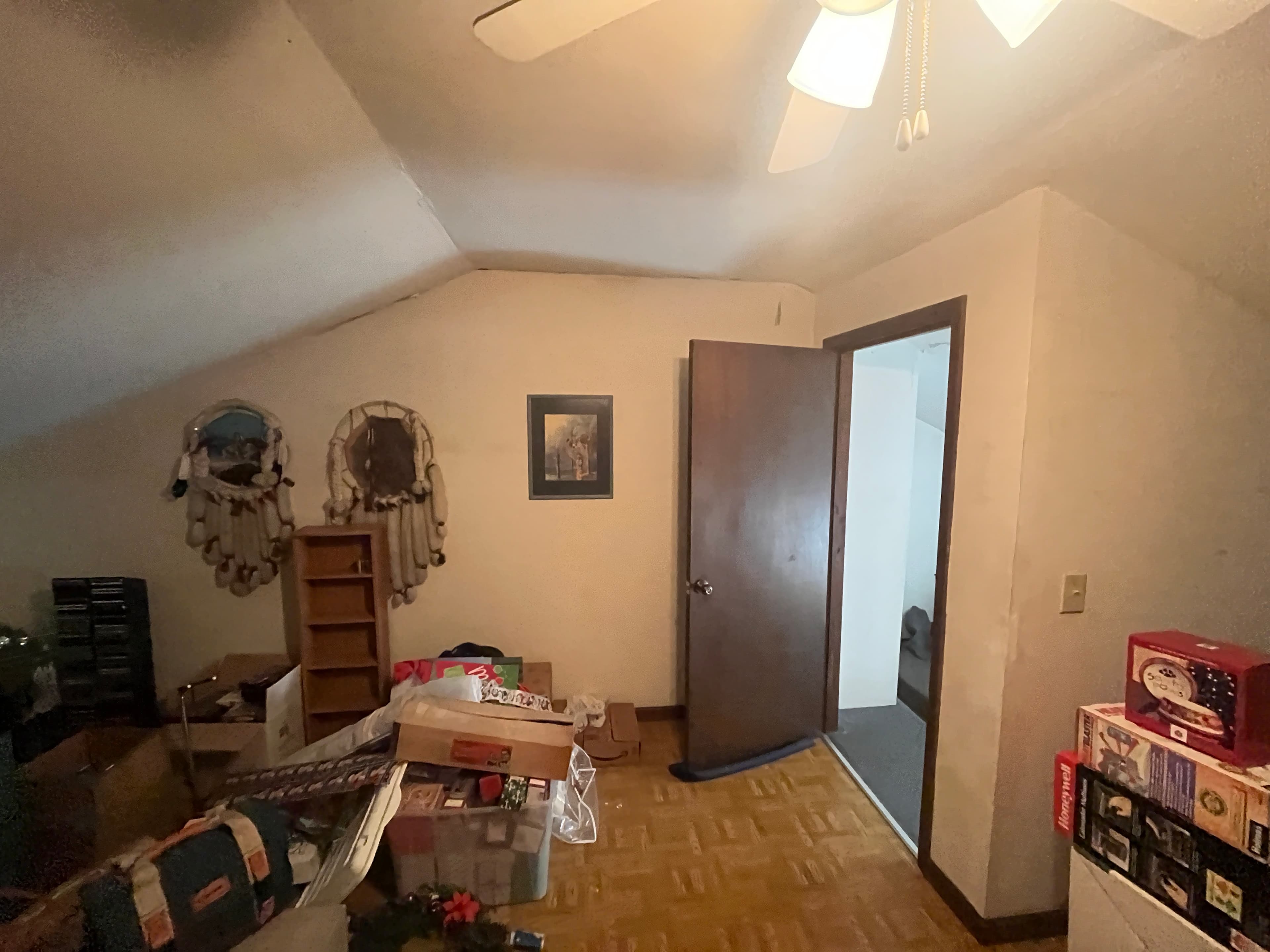 Attic Hallway Conversion — before